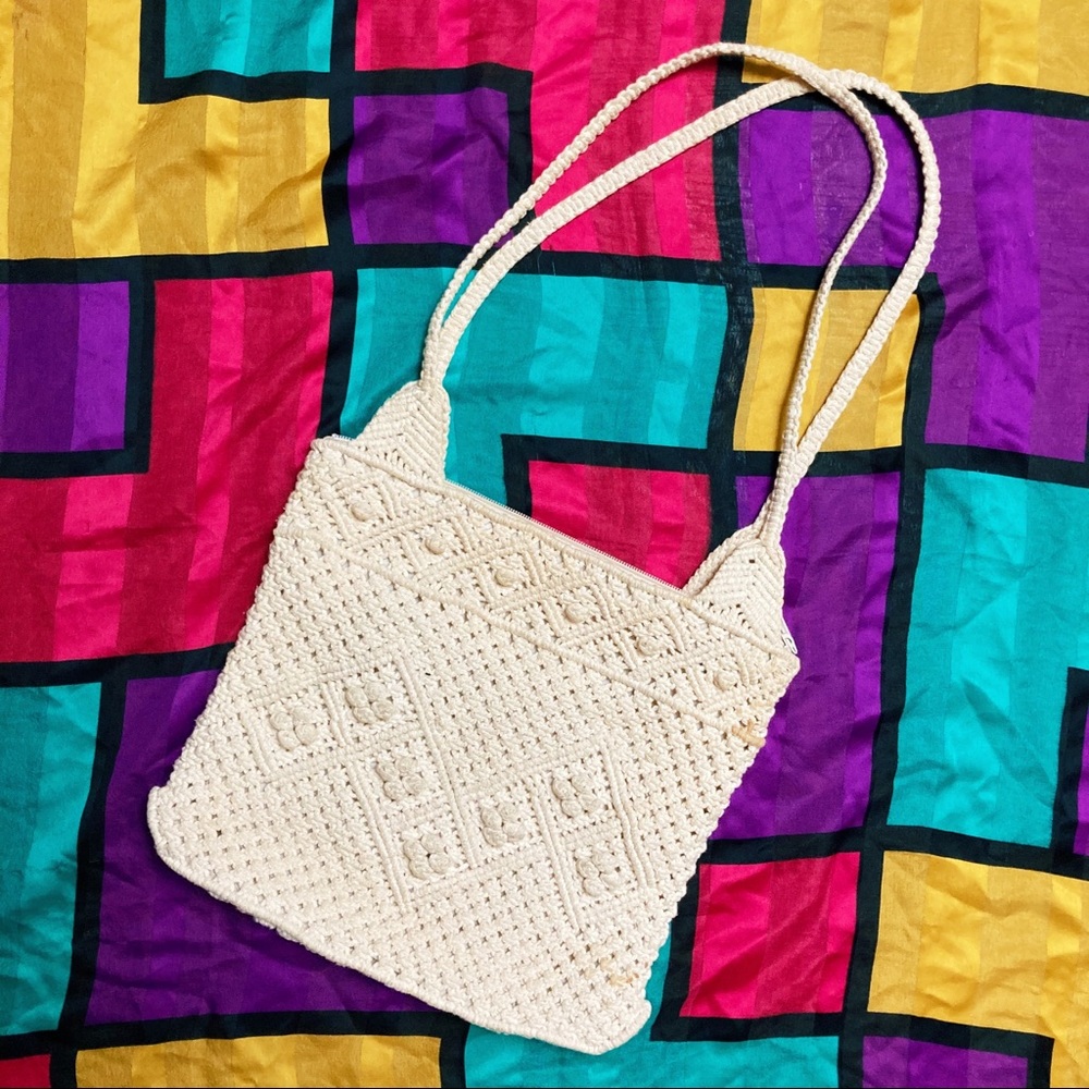 Vintage macrame bag
